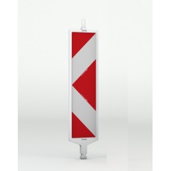 Směrovací deska Z4d - Jednostranná levá - Reflexní folie R2