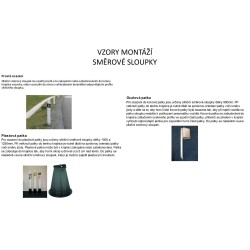 Směrový sloupek Z11e modrý