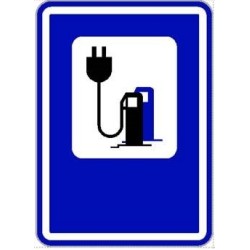 Dopravní značka IJ7 - Čerpací stanice (ELEKTRO)