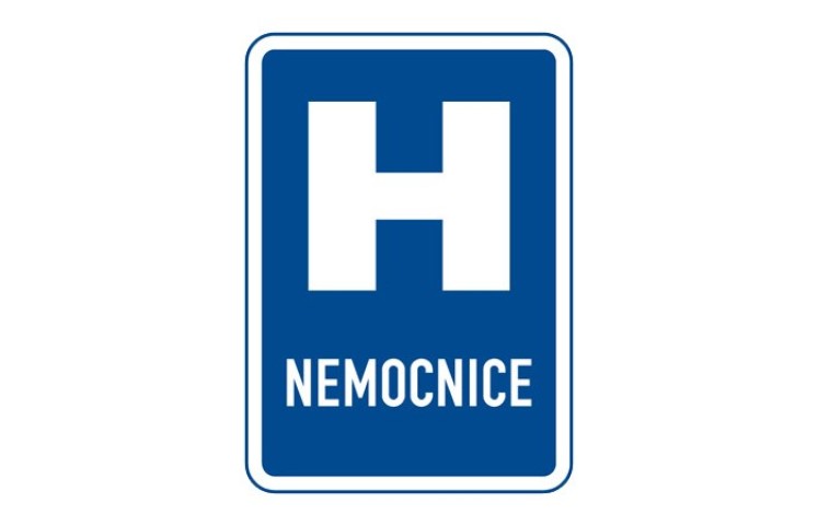 Dopravní značka IJ2 - Nemocnice Dopravní značka IJ2 - Nemocnice