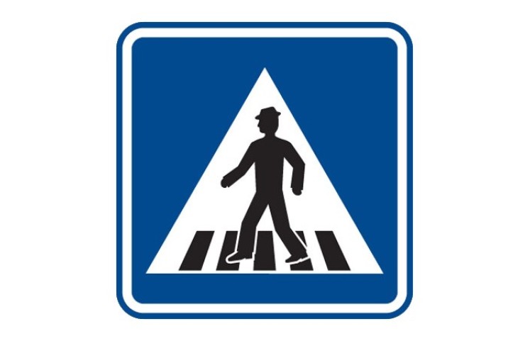 Dopravní značka IP6 - Přechod pro chodce Dopravní značka IP6 - Přechod pro chodce