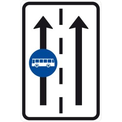 Dopravní značka IP20a - Vyhrazený jízdní pruh