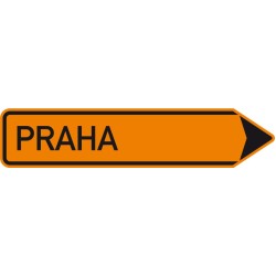Dopravní značka IS11b - Směrová tabule pro vyznačení objížďky