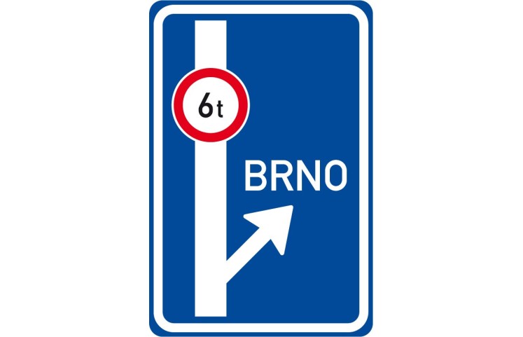 Dopravní značka IS9c - Návěst před křižovatkou