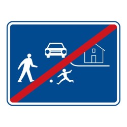 Dopravní značka IZ5b - Konec obytné zóny