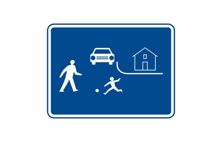 Dopravní značka IZ5a - Obytná zóna