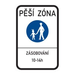 Dopravní značka IZ6a - Pěší zóna