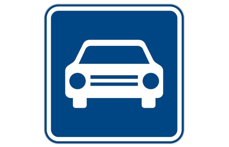 Dopravní značka IZ2a - Silnice pro motorová vozidla