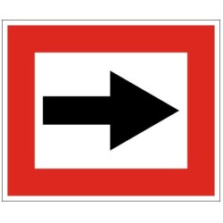 Plavební znak B1 - Příkaz plout ve směru stanoveném šipkou