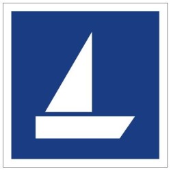 Plavební znak E18 - Plavba plachetnic povolena