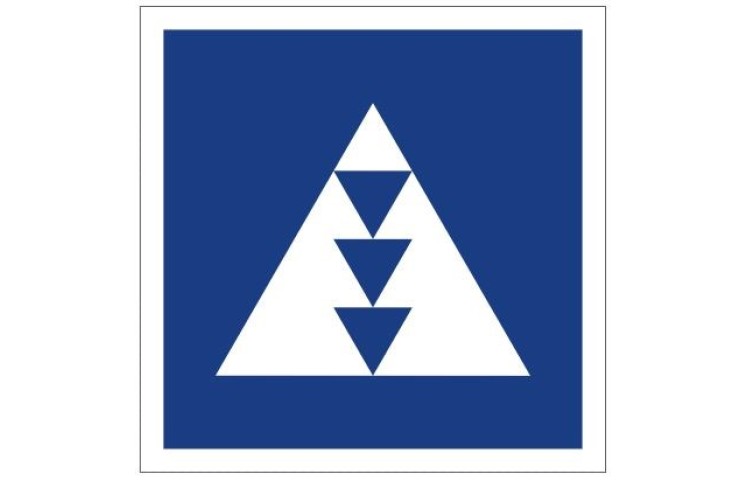 Plavební znak E5.7 - Místo vyhrazené pro stání plavidel určených k plavbě tlačením