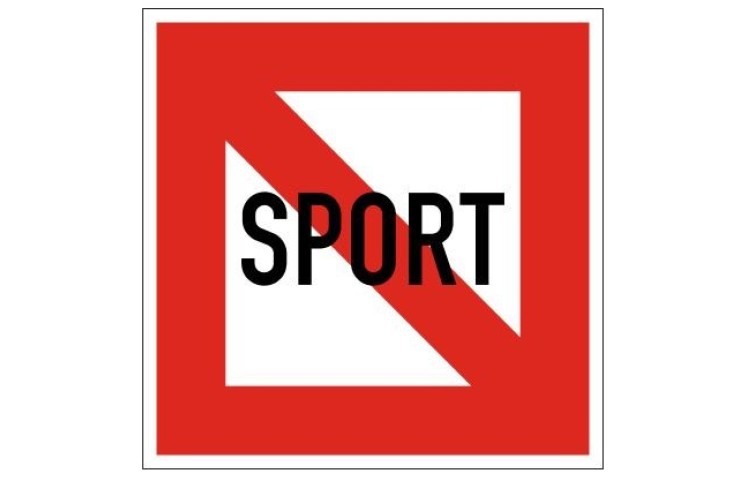 Plavební znak A13 - Zákaz plavby všech sportovních a rekreačních plavidel