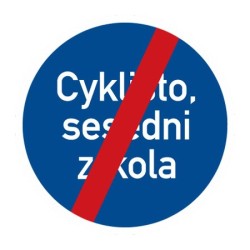 Dopravní značka C14b - Konec jiného příkazu - Standardní kruh 700mm