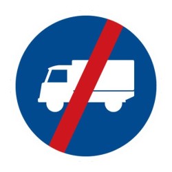 Dopravní značka C12b - Konec přikázaného jízdního pruhu - Standardní kruh 700mm