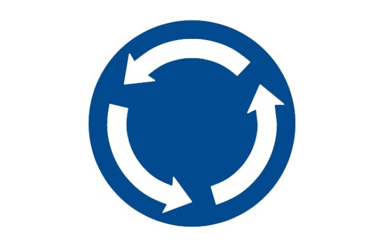 Dopravní značka C1 - Kruhový objezd