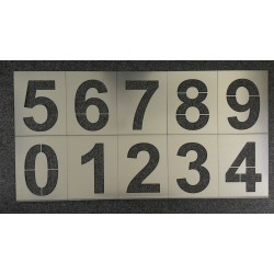 Kovové šablony číslic, 200mm