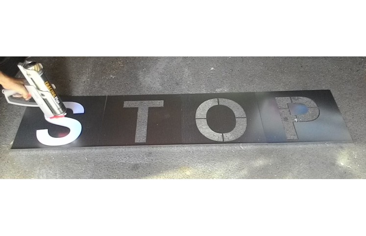 Kovové šablony písmen, 200mm