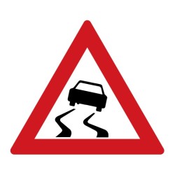 Dopravní značka - Nebezpečí smyku