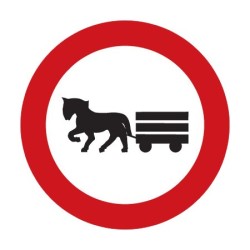 Dopravní značka B9 - Zákaz vjezdu potahových vozidel - Standardní kruh 700mm