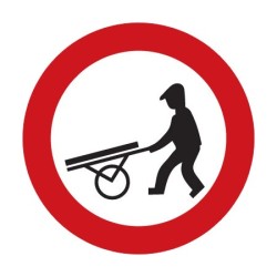 Dopravní značka B10 - Zákaz vjezdu ručních vozíků - Standardní kruh 700mm