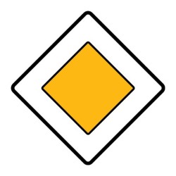 Dopravní značka - Hlavní pozemní komunikace