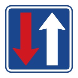 Dopravní značka - Přednost před protijedoucími vozidly