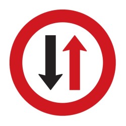 Dopravní značka P7 - Přednost protijedoucích vozidel - Standardní kruh 700mm