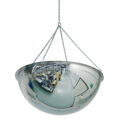 Kontrolní zrcadlo hemisférické  polokoule