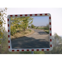 Nerozbitné dopravní zrcadlo - Obdelník 1000x800mm nerozbitné