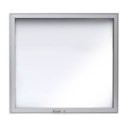 Informační Vitrína Standard Oboustranná Výklopná - 24xA4 / 940x1000, Černá elox, Bílá, Bez osvětlení