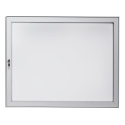 Informační Vitrína Standard Oboustranná - 24xA4 / 940x1000, Stříbrný elox, Černá, S osvětlením