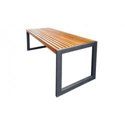 Parkový stůl Maxima - Kaštan K přišroubování Černá komaxit ( RAL 9005 )