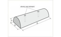 Betonový parkovací doraz