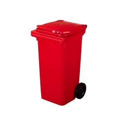 Plastová popelnice - Červená, 240 l