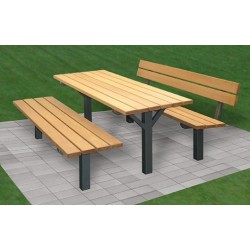 Set Camp - 1500mm, Kaštan, Šedá komaxit ( RAL 7016 ), K přišroubování