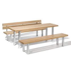 Set Elegance - 1500mm, Bezbarvý, Kovářská čerň, Prodloužené k zabetonování, S opěradlem