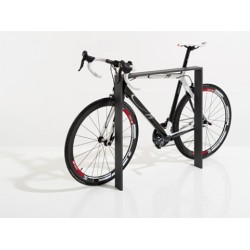 Stojan na kola Praktik - Prodloužené k zabetonování, Černá komaxit ( RAL 9005 )