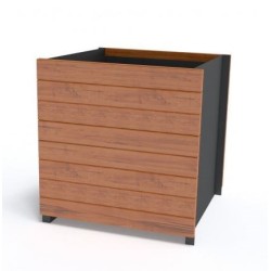 Venkovní květináč Green - Kaštan, Žárový zinek