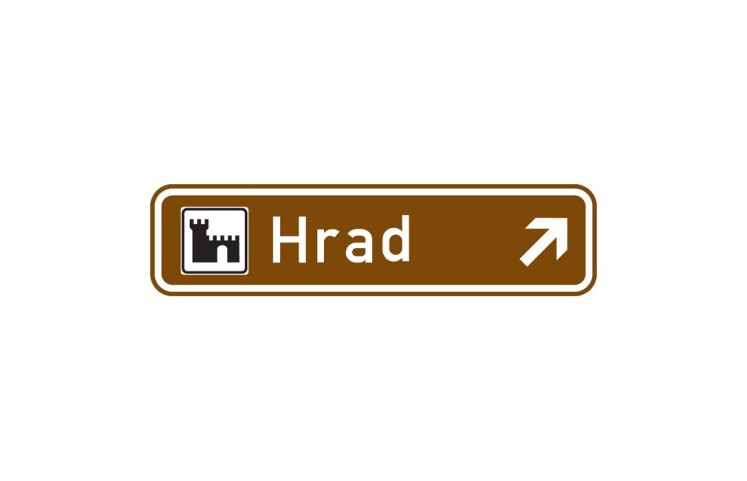 Dopravní značka IS24a - Kulturní nebo turistický cíl Dopravní značka IS24a - Kulturní nebo turistický cíl