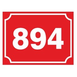 Tabule s číslem popisným - Obdélník 250x150mm